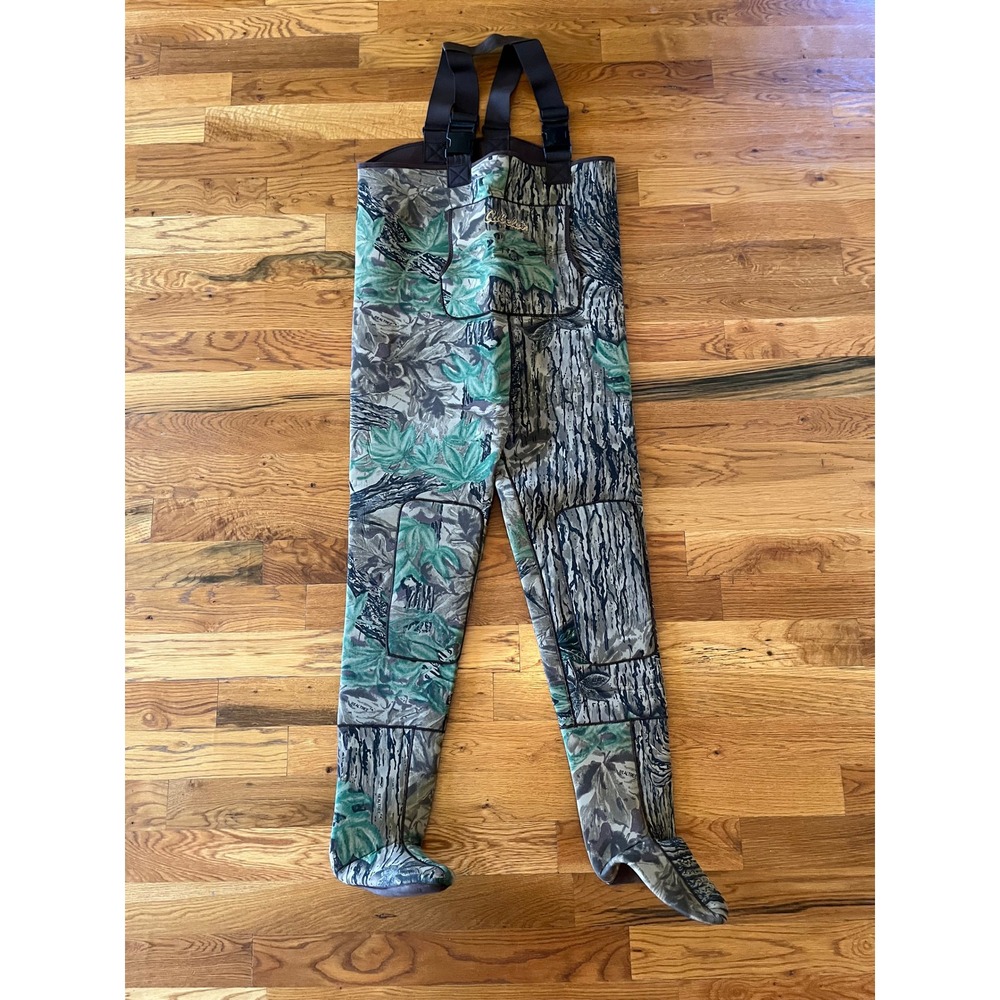 Cabelas Mens Realtree Camo Neoprene Stockingfoot Chest Waders Large Hunting Fish